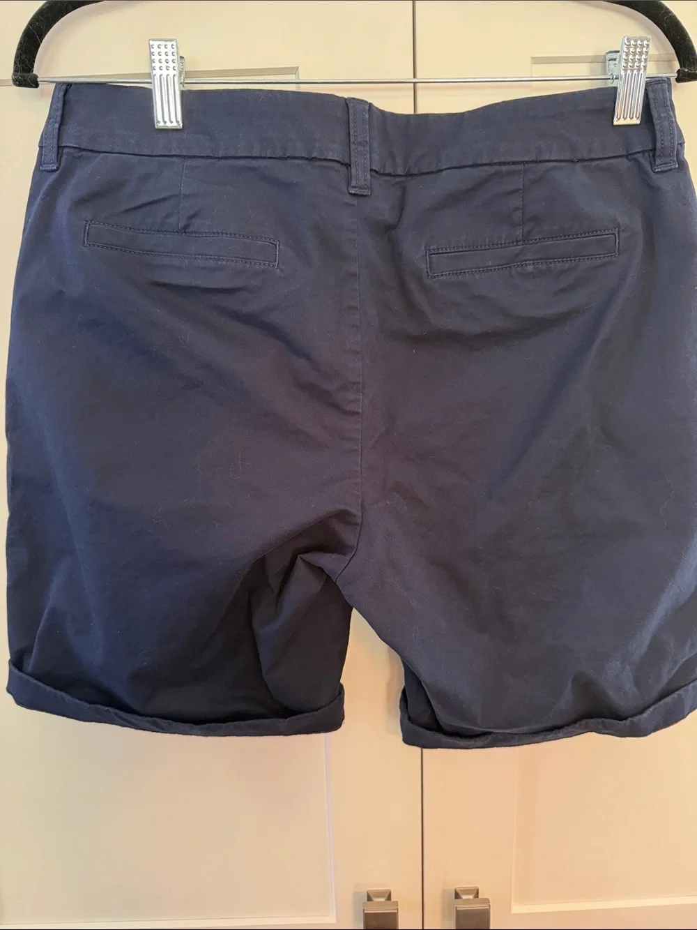 J. Crew Navy Roll-Cuff Bermuda Shorts Size 8